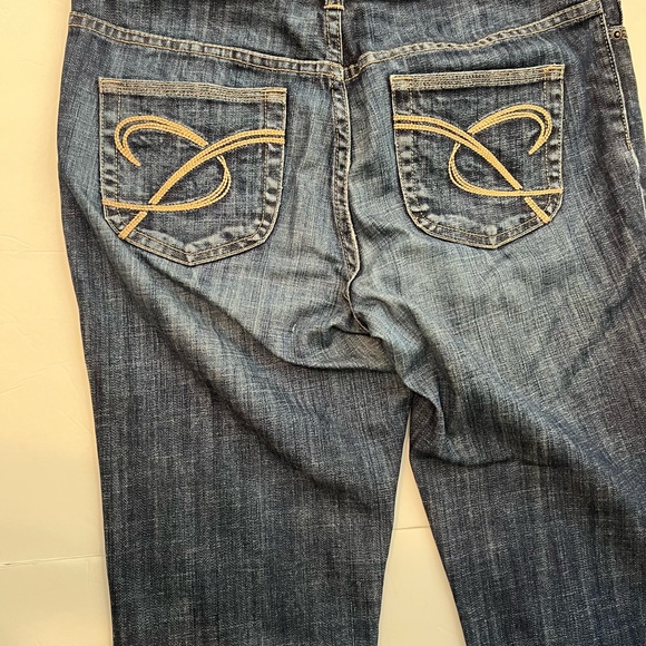 Chico’s Platinum Jeans 0 Short Womens Blue Denim Size 4 Short Straight Leg - Picture 6 of 10